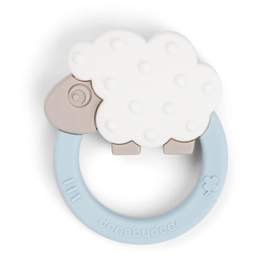 Done by Deer Teether Sheepy Blue - Blue - 7X 8.5X 2.5CM