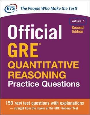 Official Gre Quantitative Reasoning Practice Questions, Second Edition, Volume 1 Av Educational Testing Service
