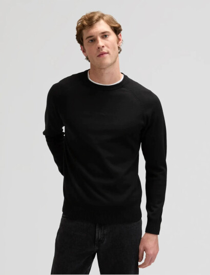 Lee Jeans Clean Raglan Sweater   Black   M x 00