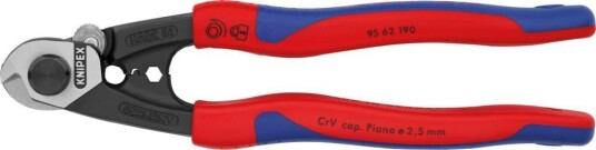 Knipex 195mm Wiresaks med flerkomponent-grep