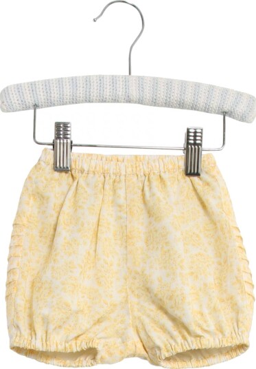 Gul Blomstrete Wheat Nappy Pants Pleats Bleieshorts (56 / 1 2 mnd)