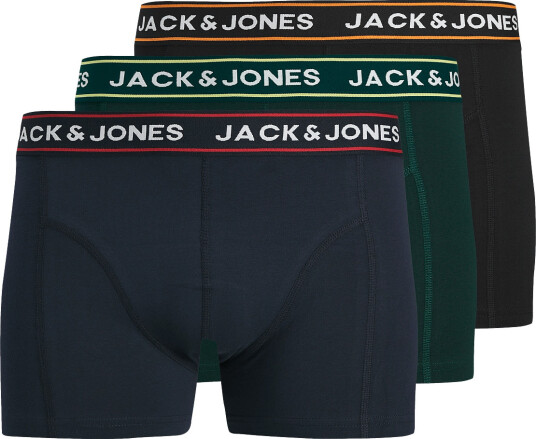 Jack & Jones Jacmax Solid Trunks 3 Pack Btw Black S