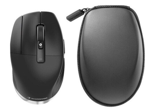 3Dconnexion CadMouse Pro Trådløs Venstrehånds Mus med 7200 DPI - Svart