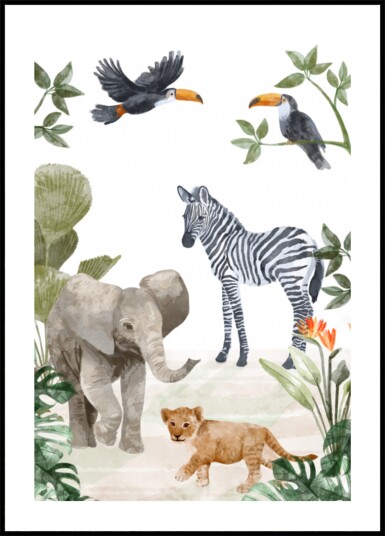 Jungle Babies Plakat / 50x70