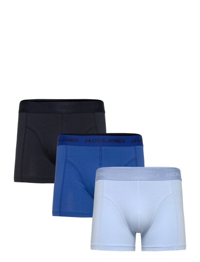 Jack & Jones Jaccooper Solid Trunks 3 Pack   Blue   L