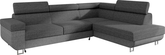Fonti 3 seters Hjørnesovesofa Høyre Grå