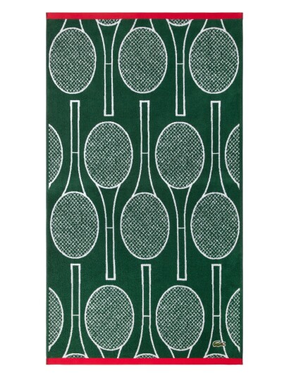 Lacoste Home Ltrainin Beach Towel Green Lacoste Home VERT 90X160CM