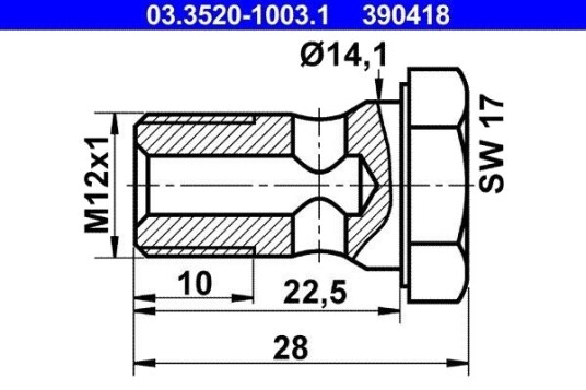 ATE 03.3520-1003.1 Treskrue