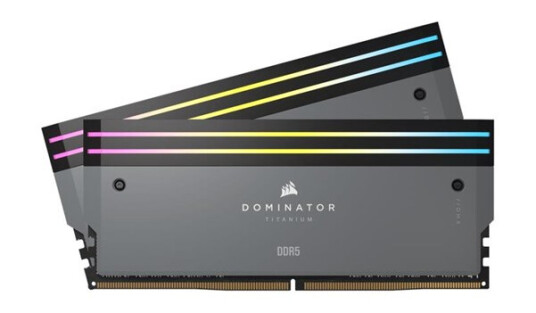Corsair Dominator Titanium DDR5-6000 32GB CL30 Dual Channel 2 stk AMD EXPO Gr med RGB