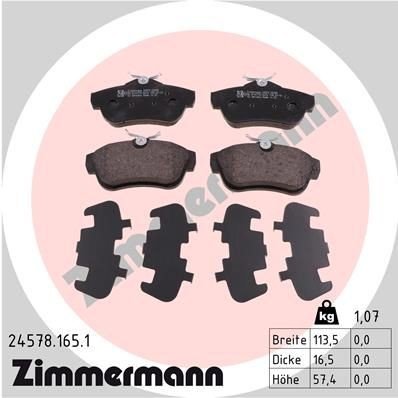 Bremseklosser ZIMMERMANN 24578.165.1