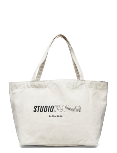 Björn Borg Borg Canvas Tote - Cream - ONE SIZE
