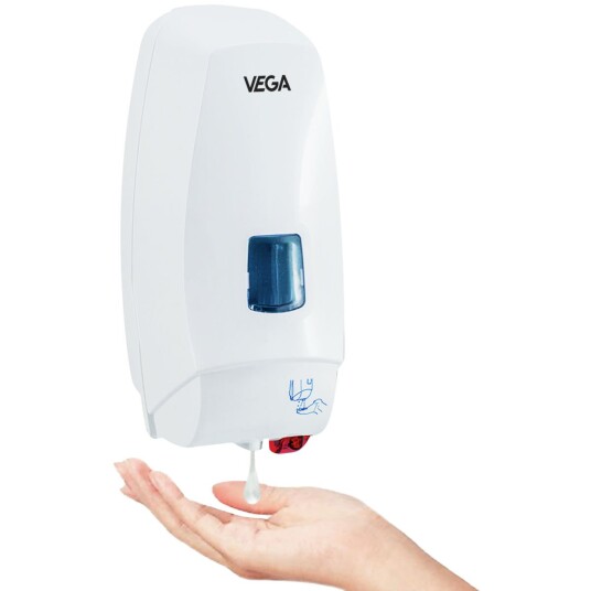 VEGA Dispenser med sensor Edis 1000ml, 12.5x27.5x13 cm (BxHxD) Hvit VEGA Dispenser med sensor Edis 1000ml, 12.5x27.5x13 cm (BxHxD) Hvit
