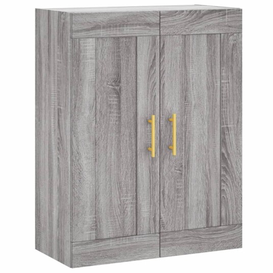 vidaXL Highboard grå sonoma 69,5x34x180 cm konstruert tre vidaXL Highboard grå sonoma 69,5x34x180 cm konstruert tre