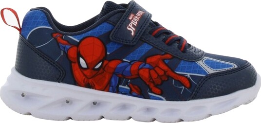 Marvel Spider Man Blinkende Sneakers Navy/Blue 31