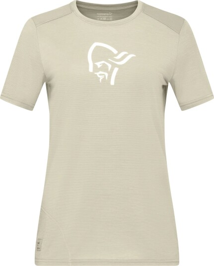 Norrøna Women's Femund Equaliser Merino T- Shirt Pure Cashmere S, Pure Cashmere