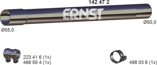 Eksosrør ERNST 142472