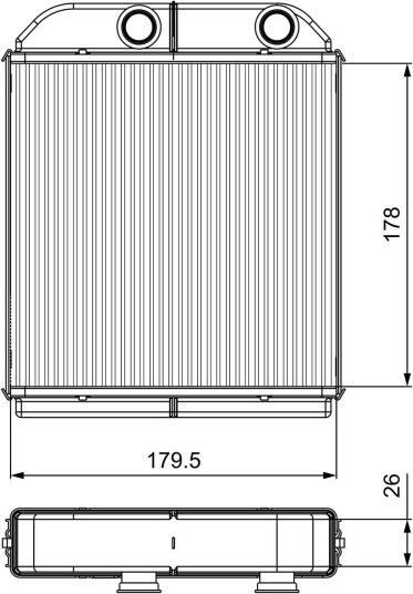 Varmeapparat register VALEO 811538
