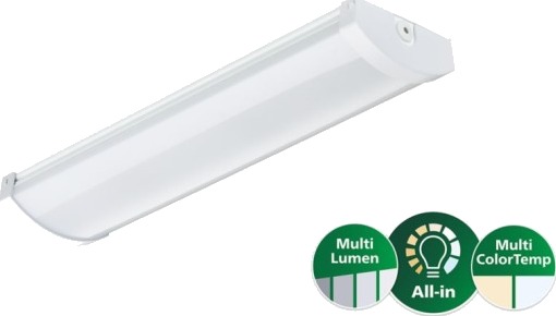 Philips Coreline Fastset Stænktæt Ip44 All In Sm155c 2200Lm/830 840 17W 3F Gennemfortrådning 602Mm