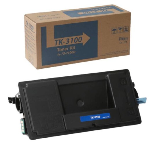Kyocera TK-3100 BK lasertoner - 1T02MS0NL0 Original - Svart 12500 sider