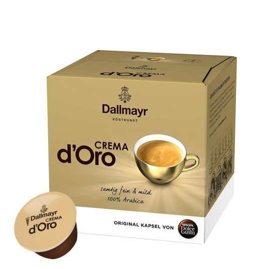Dolce Gusto Nescafé Dallmayr Crema D'Oro til Dolce Gusto. 16 kapsler