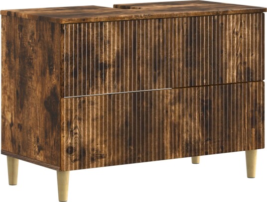 vidaXL Baderomsvaskeskap ARNHEM Røkt Eik 82 x 41 x 59 cm