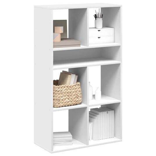 Bokhylle hvit 66x31x112 cm konstruert tre Bokhylle hvit 66x31x112 cm konstruert tre
