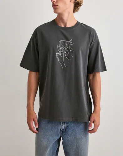 Samsøe Samsøe Sagiles T shirt 15489 T skjorte med trykk Grå