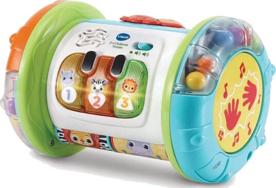 Vtech 2i 1 Rullende Tromme m/ 90+ lyder og fraser fra 6 måneder Vtech 2i 1 Rullende Tromme m/ 90+ lyder og fraser fra 6 måneder