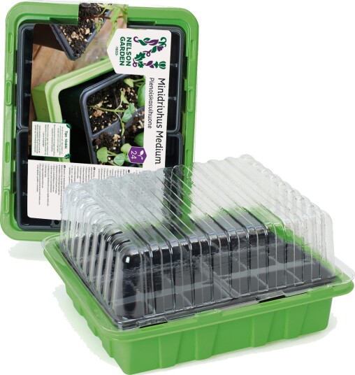 Nelson Garden 5755 Minidrivhus medium, med krukkeinnsatser, Avling