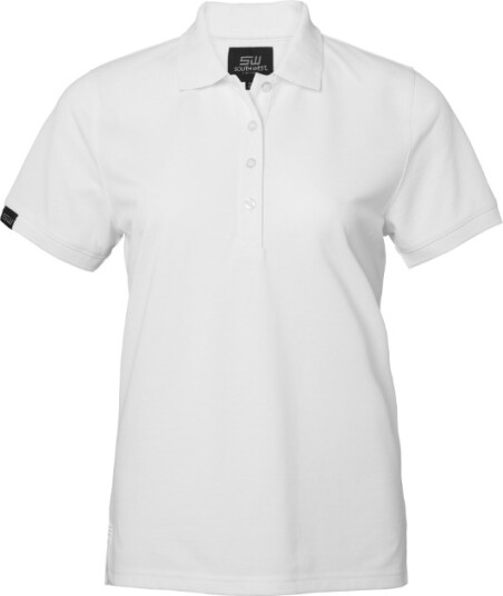 SouthWest Women Wera Solid Polo Hvit 1 stk SBG-356-01 XXL