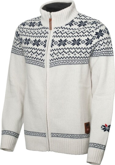 Gridarmor Women's Snøstjerne Full Zip Ullgenser Bright White XS Gridarmor Women's Snøstjerne Full Zip Ullgenser Bright White XS