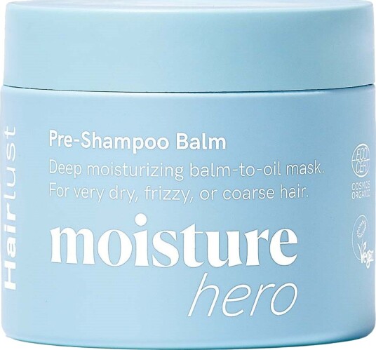 Hairlust Moisture Hero Pre-Shampoo Balm 150 ml for Fuktighet og Glans Hairlust Moisture Hero Pre-Shampoo Balm 150 ml for Fuktighet og Glans