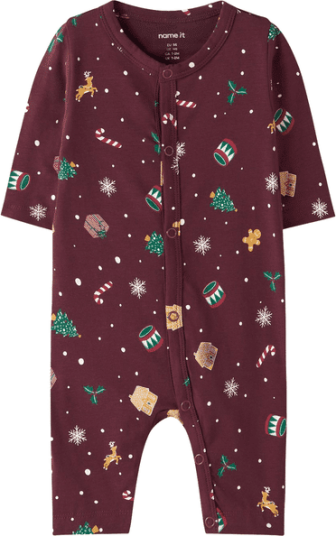 Name It Name It Nbnvismas heldress/pyjamas Burgundy