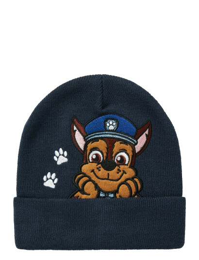 name it Nmmjaguar Paw Knithat Cplg - Navy - 49-50