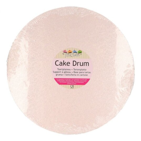 Kake Drum Rund Rosegull  25cm 