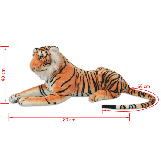 vidaXL Tigerleke Plysj Brun XXL vidaXL Tigerleke Plysj Brun XXL