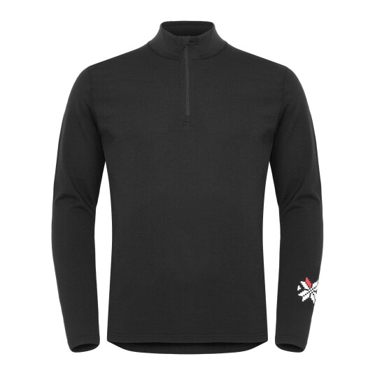 Gridarmor Men's Merino Undertøy Zip Top Black Beauty, S Gridarmor Men's Merino Undertøy Zip Top Black Beauty, S