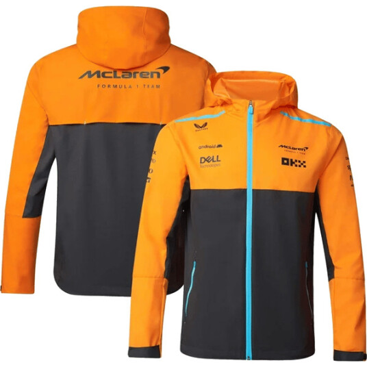 2024 McLaren F1 Offisielt Team Lett Hette Regnjakke Herre Hettegenser Kappa