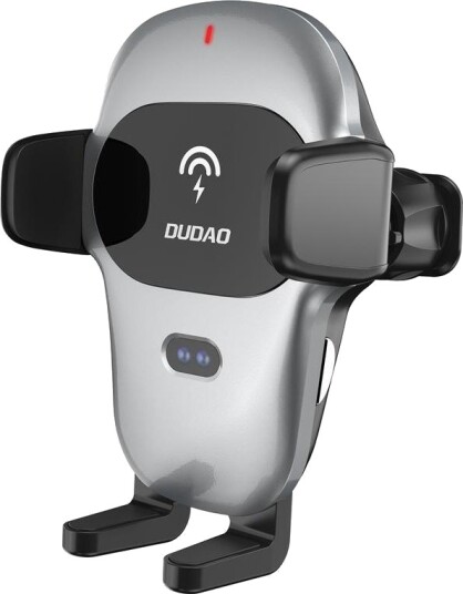 Dudao Bilholder Med Innebygd Trådløs Lader Qi 15W Grå F20xs Dudao Bilholder Med Innebygd Trådløs Lader Qi 15W Grå F20xs