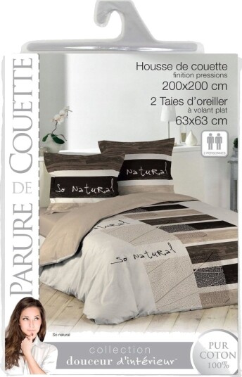 Douceur D`Interieur Pościel Bawełniana Natural 200 X 200 Cm