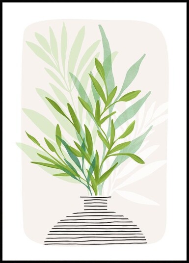 Painted Olive Branch Still Life Poster Plakat / 50x70cm