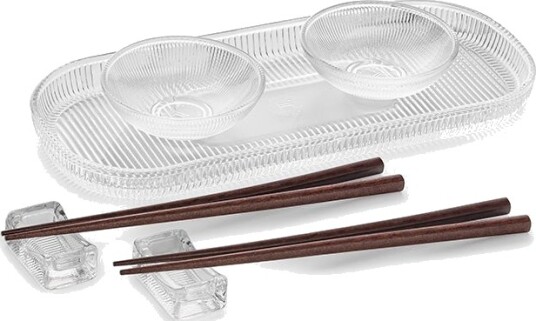 Hadeland Glassverk Siri Sushisett 2 Pers 8 Deler Klar