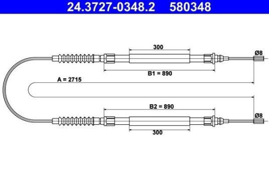 Bremsewire ATE 24.3727 0348.2 Bremsewire ATE 24.3727 0348.2