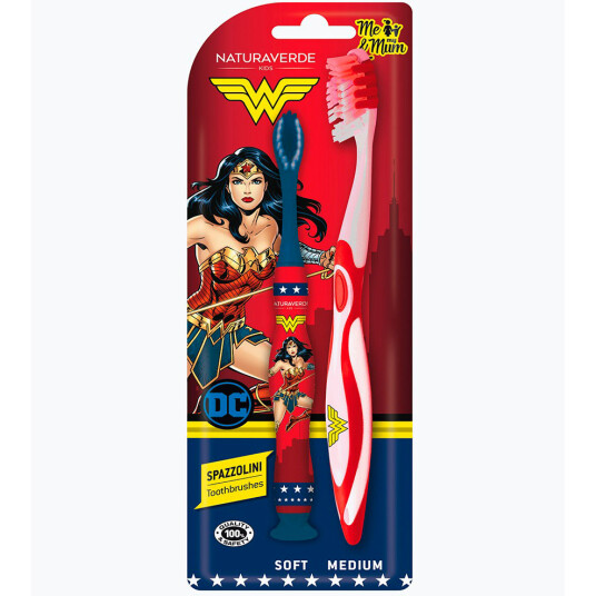 Tannbørstesett til mor og barn WONDER WOMAN Me & My Mum NATURAVERDE Tannbørstesett til mor og barn WONDER WOMAN Me & My Mum NATURAVERDE