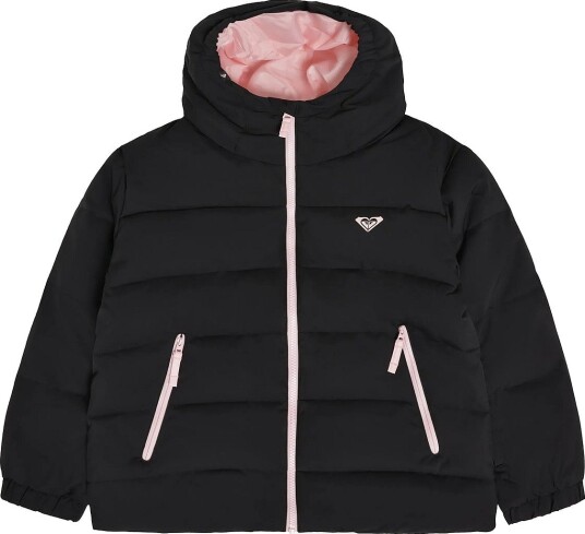Roxy Snowyhill Puffy Girl Jk   TRUE BLACK   152