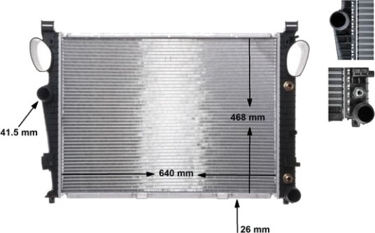 MAHLE CR 304 000S Radiator motorkjøling