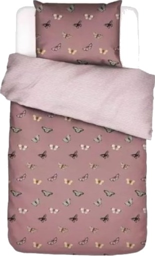 Essenza Covers & Co Essenza Papillon Dusty Pink 100X140