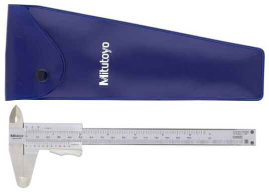 Mitutoyo Nonieskjutmått 531-122 Med Momentlåsning 0-150mm, 0,05mm, Flat Sticka Mitutoyo Nonieskjutmått 531-122 Med Momentlåsning 0-150mm, 0,05mm, Flat Sticka