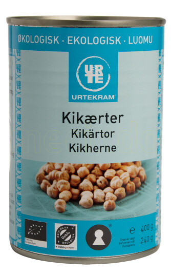 Urtekram Kikerter I Boks 400g