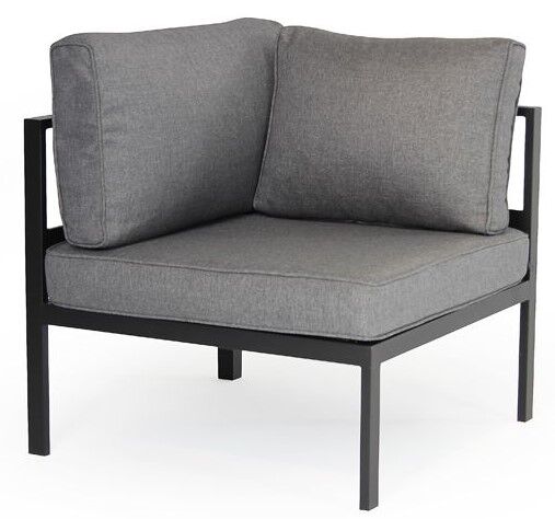 Brafab - Leone Loungesofa - Sort/grå - hjørne